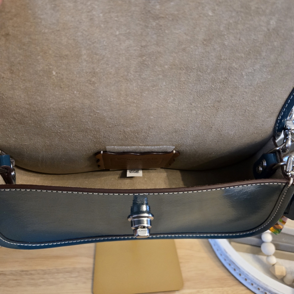 Coach Coachtopia Wavy Dinky Crossbody – Deep Turquoise (CQ056) NWT - Picture 9 of 10